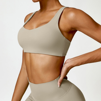 V-Top Design Stylish Comfy Crop Top - Cement