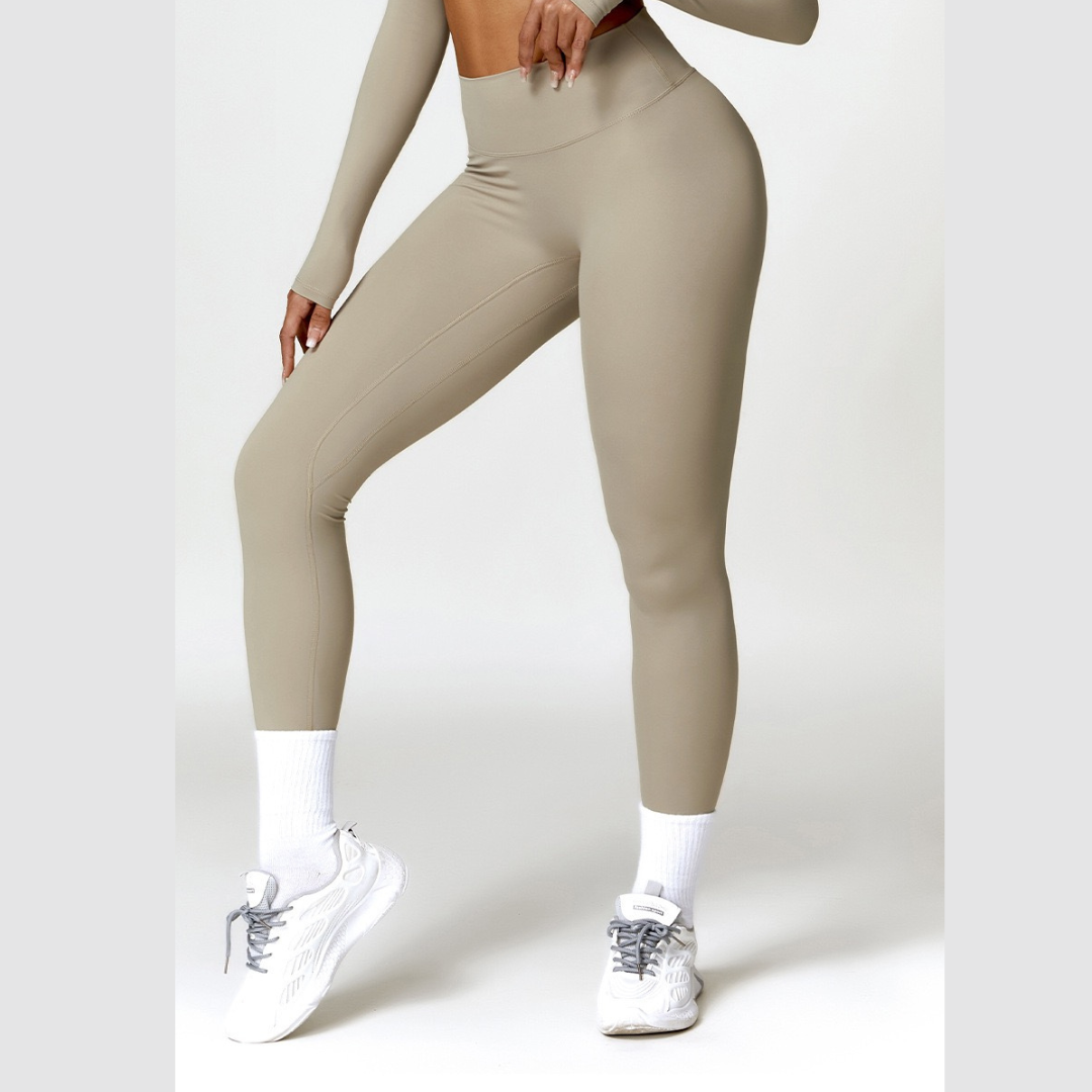 Sexy Style Skinny Scrunched Legging - Τσιμέντο 