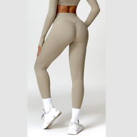 Sexy Style Skinny Scrunched Legging - Cement