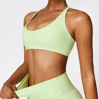 Cross Back Stylish Premium Quality Crop Top - Green