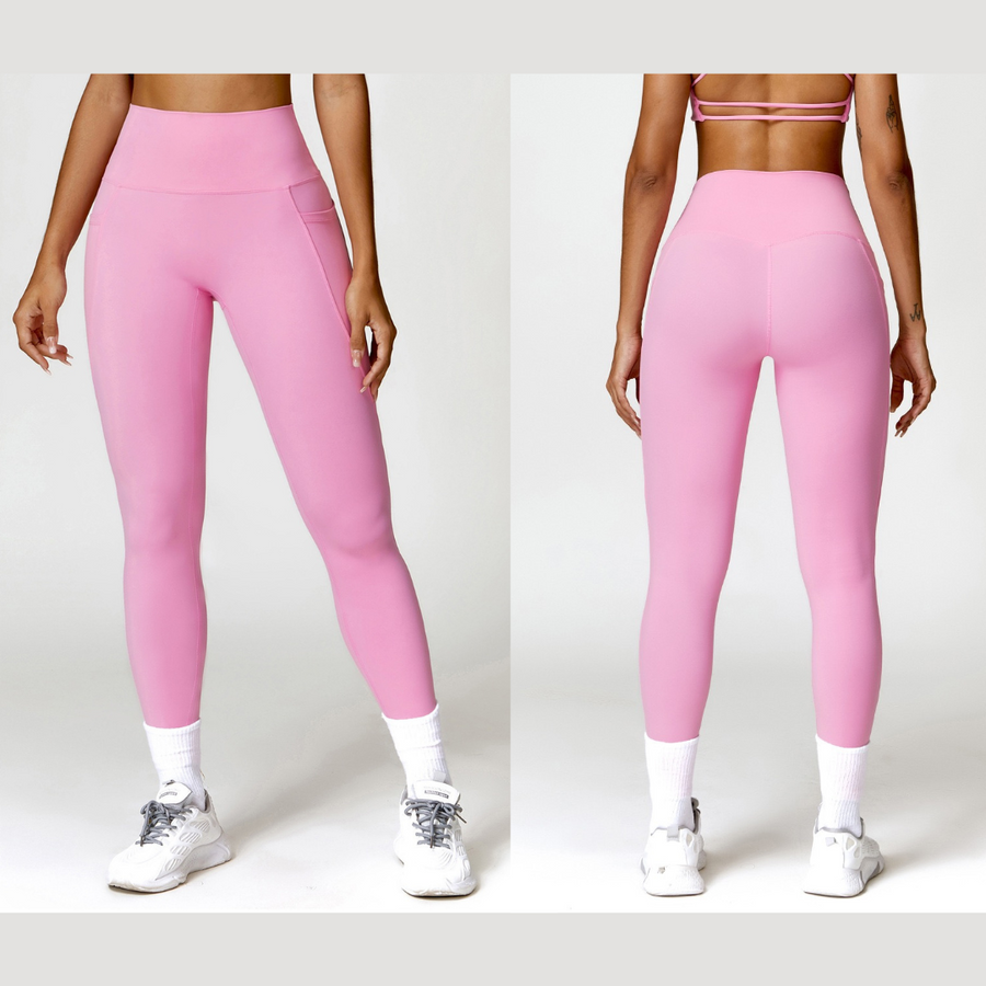 Super Soft Fabric Premium Pocket Legging - Pink