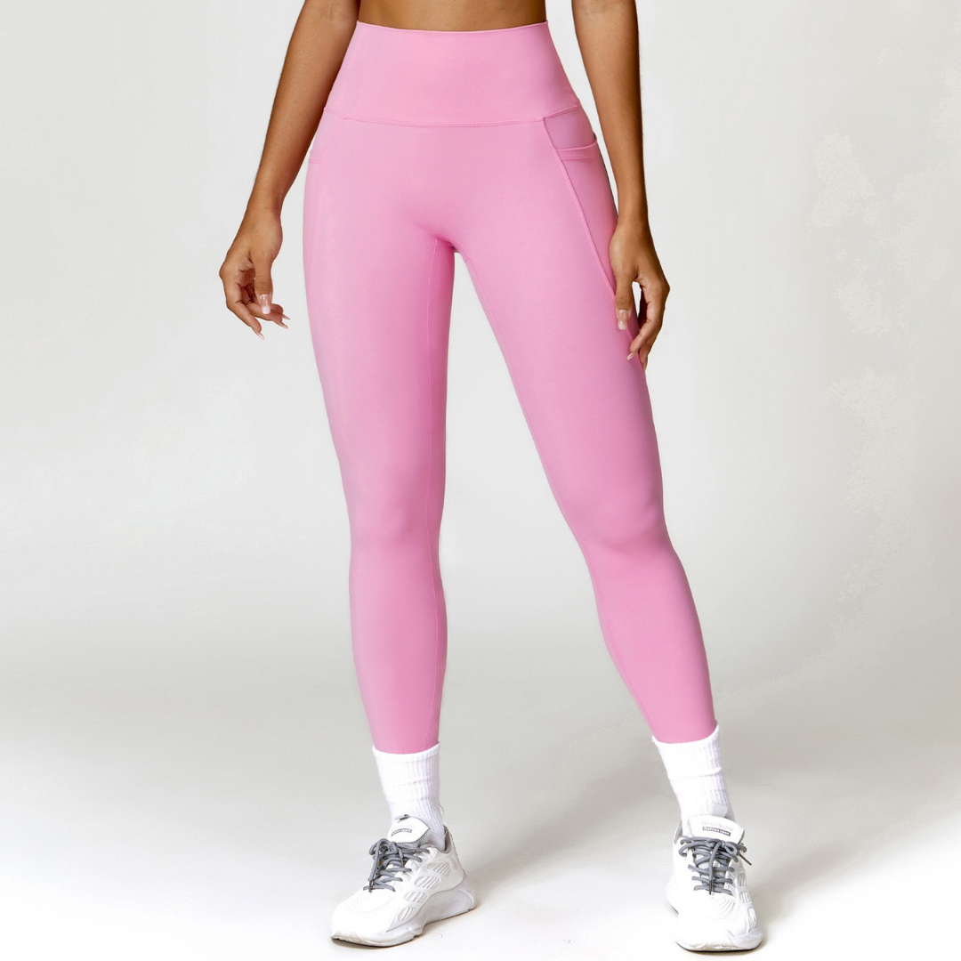 Super Soft Fabric Premium Pocket Legging - Pink