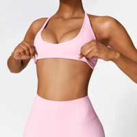 Cross Back Stylish Premium Quality Crop Top - Pink