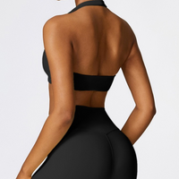 Backless Stylish Premium Quality Crop Top - Black