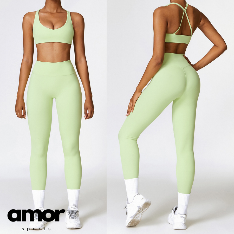 Cross Back Comfy Premium Set - Green