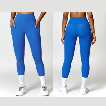 Super Soft Fabric Premium Pocket Legging - Blue