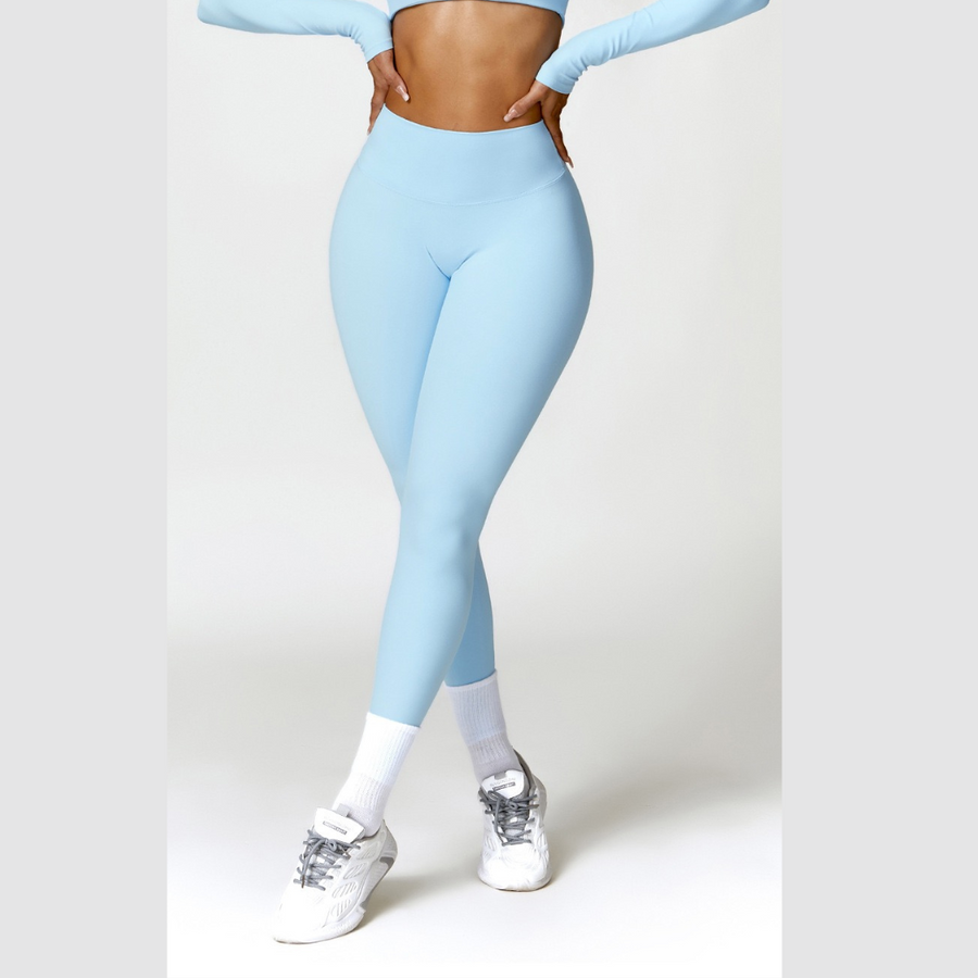 Sexy Style Skinny Scrunched Legging - Blue