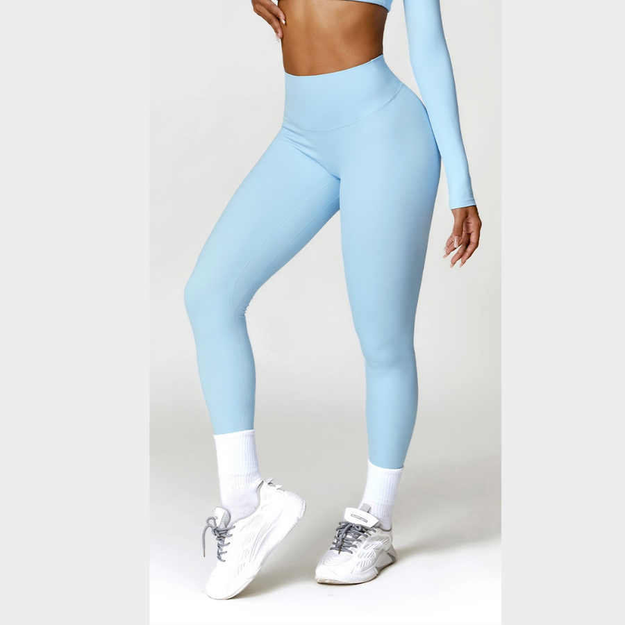 Sexy Style Skinny Scrunched Legging - Blue