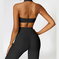 Backless Top Premium Comfy Σετ - Μαύρο 