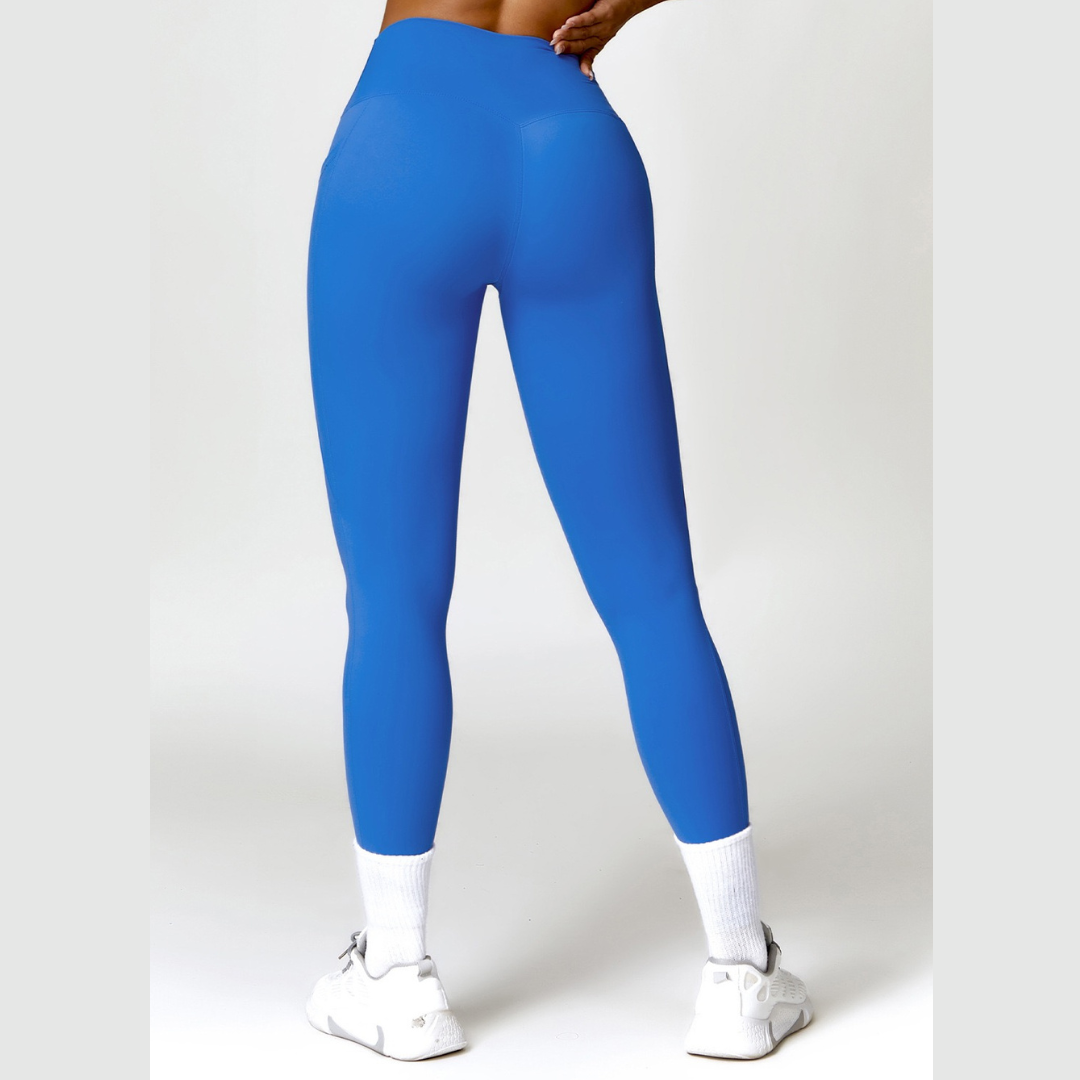 Super Soft Fabric Premium Pocket Legging - Blue