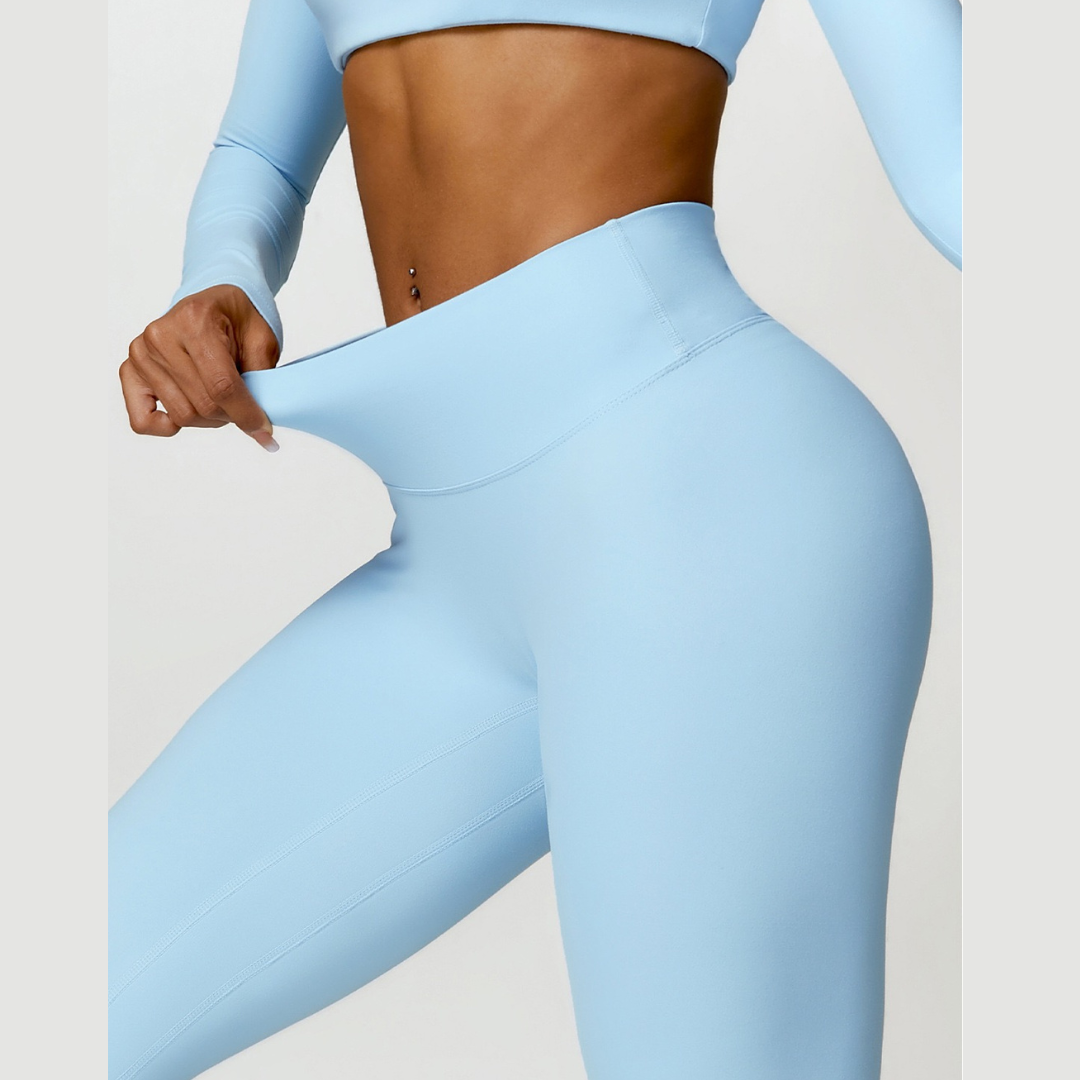 Sexy Style Skinny Scrunched Legging - Blue