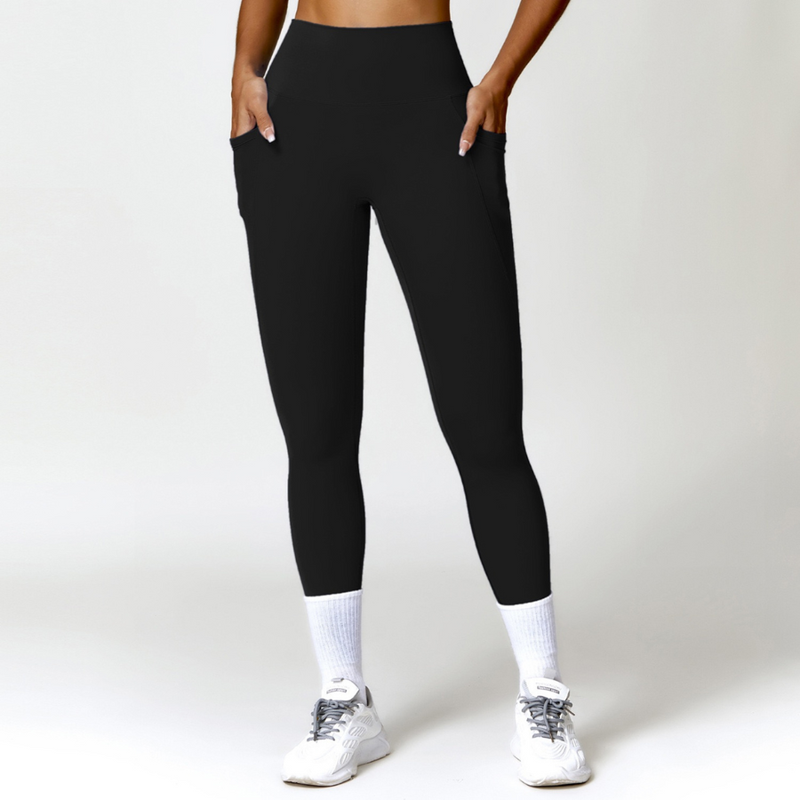 Super Soft Fabric Premium Pocket Legging - Black