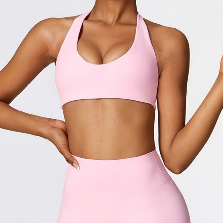 Backless Stylish Premium Quality Crop Top - Pink