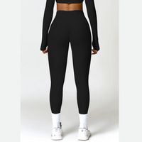 Sexy Style Skinny Scrunched Legging - Black