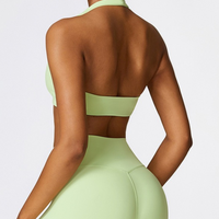 Backless Stylish Premium Quality Crop Top - Green