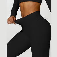 Sexy Style Skinny Scrunched Legging - Black