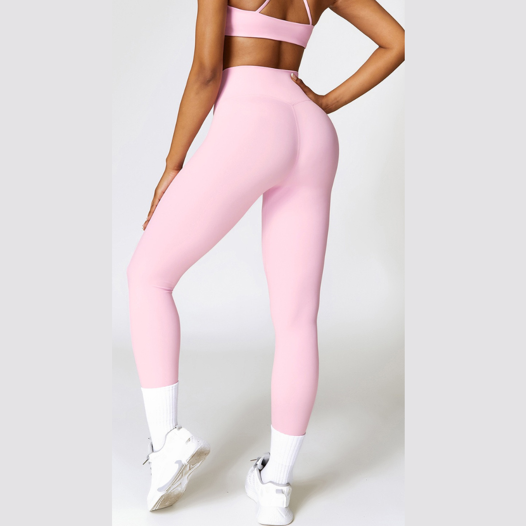 Comfy Premium Classic Legging (No glute enhanced)- Pink