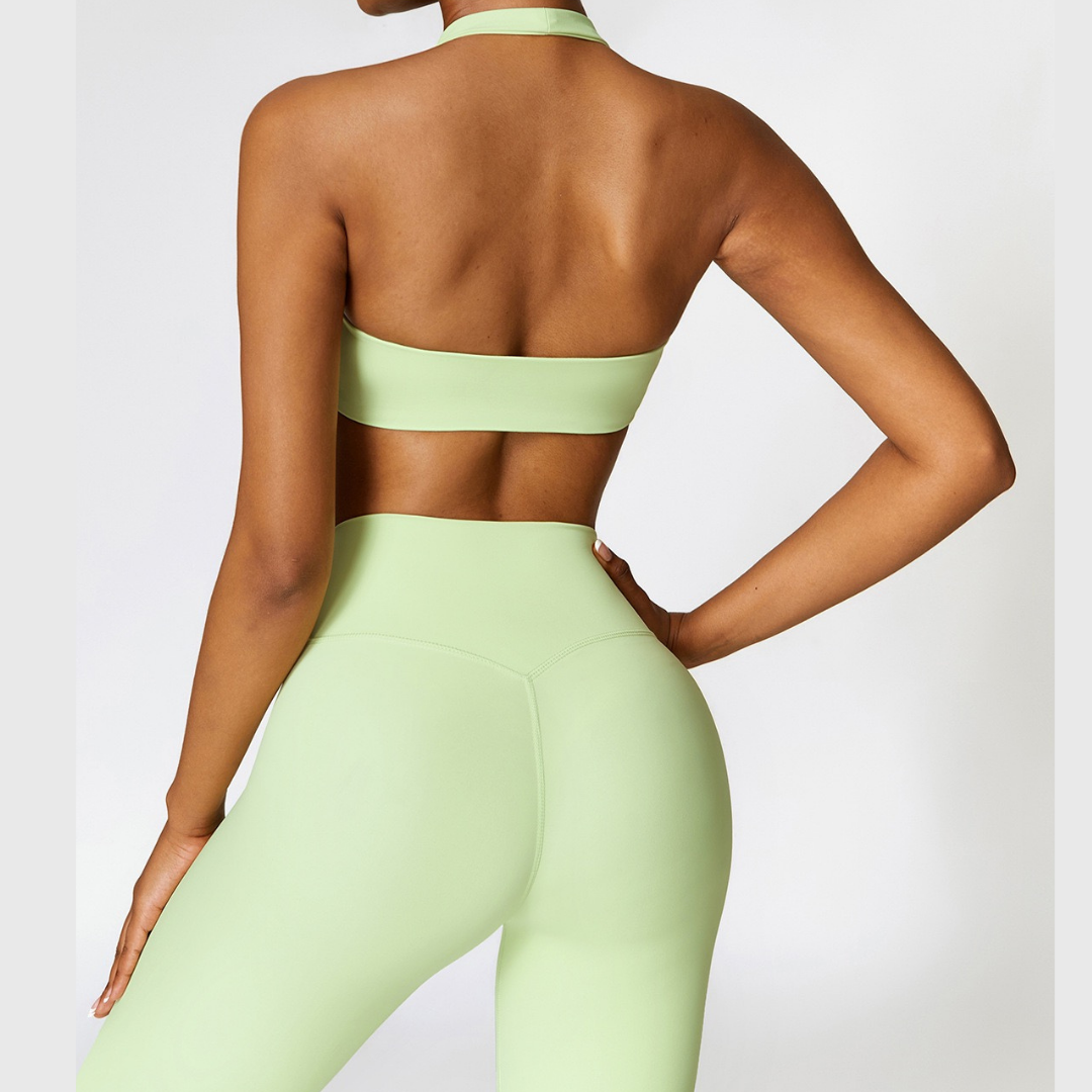 Backless Top Premium Comfy Set - Green