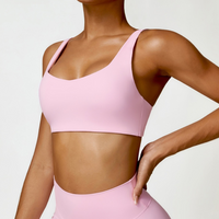 V-Top Design Stylish Comfy Crop Top - Pink