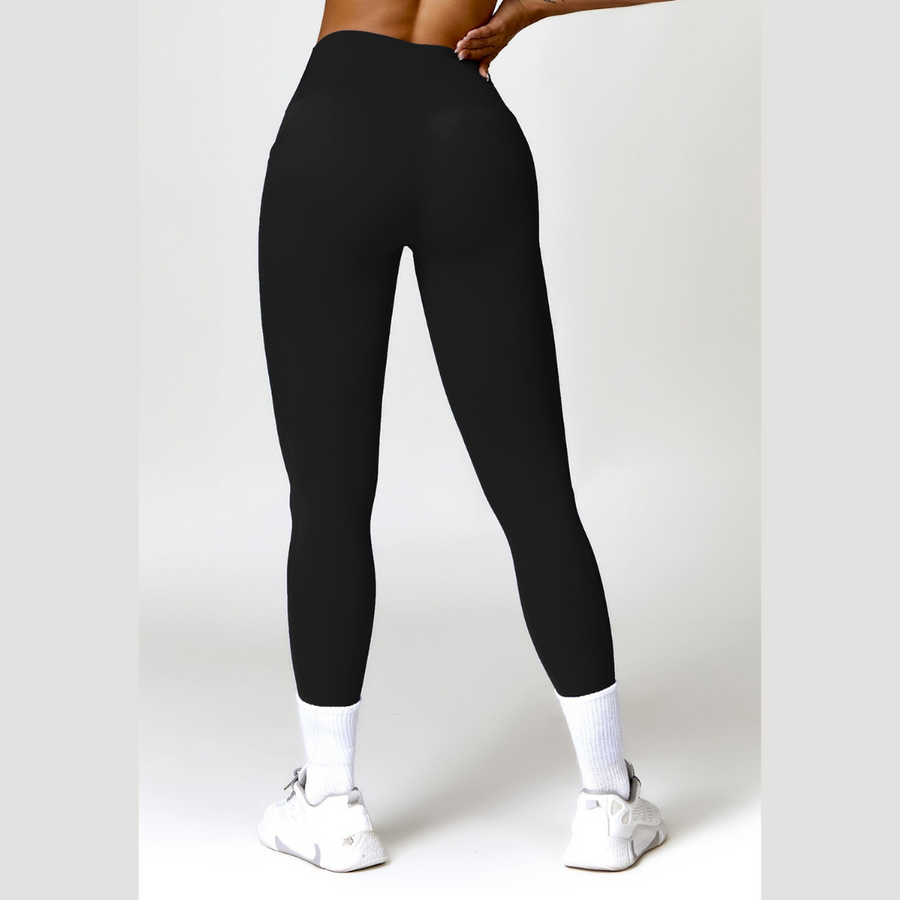 Super Soft Fabric Premium Pocket Legging - Black