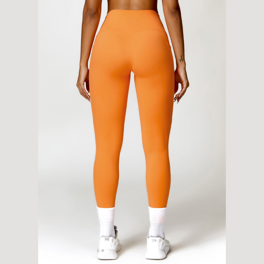 Super Soft Fabric Premium Pocket Legging - Orange