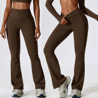 Fabulous Scrunch Flared Legging - Coffee