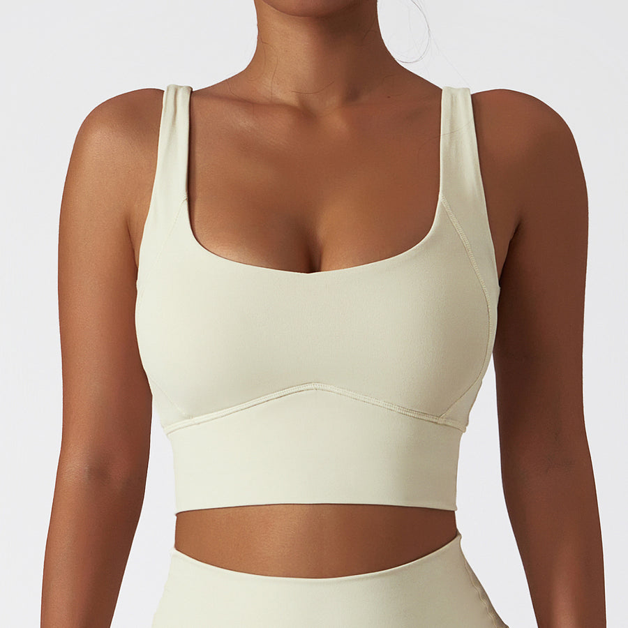 Classic Style Premium Crop Top - Beige