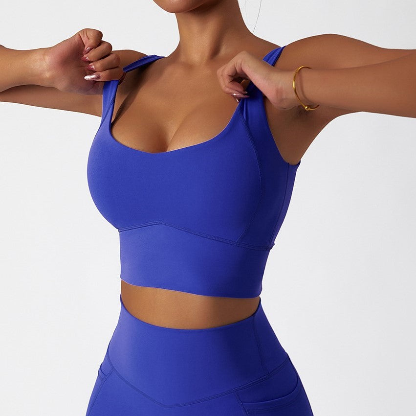 Classic Style Premium Crop Top - Blue