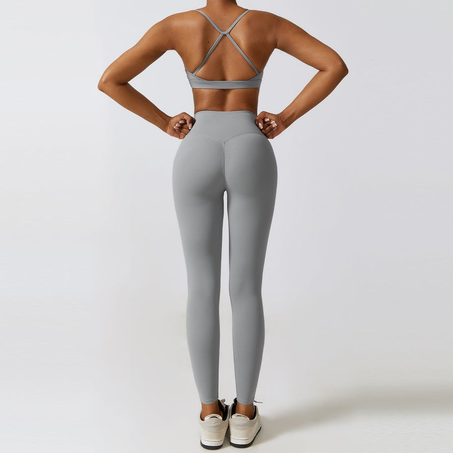 Stylish Cloud Soft Cross Back Set - Grey