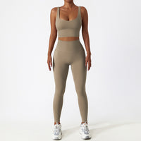 Classic Style Premium Quality Legging Set - Latte