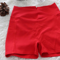 Passion Red Shorts - V Line