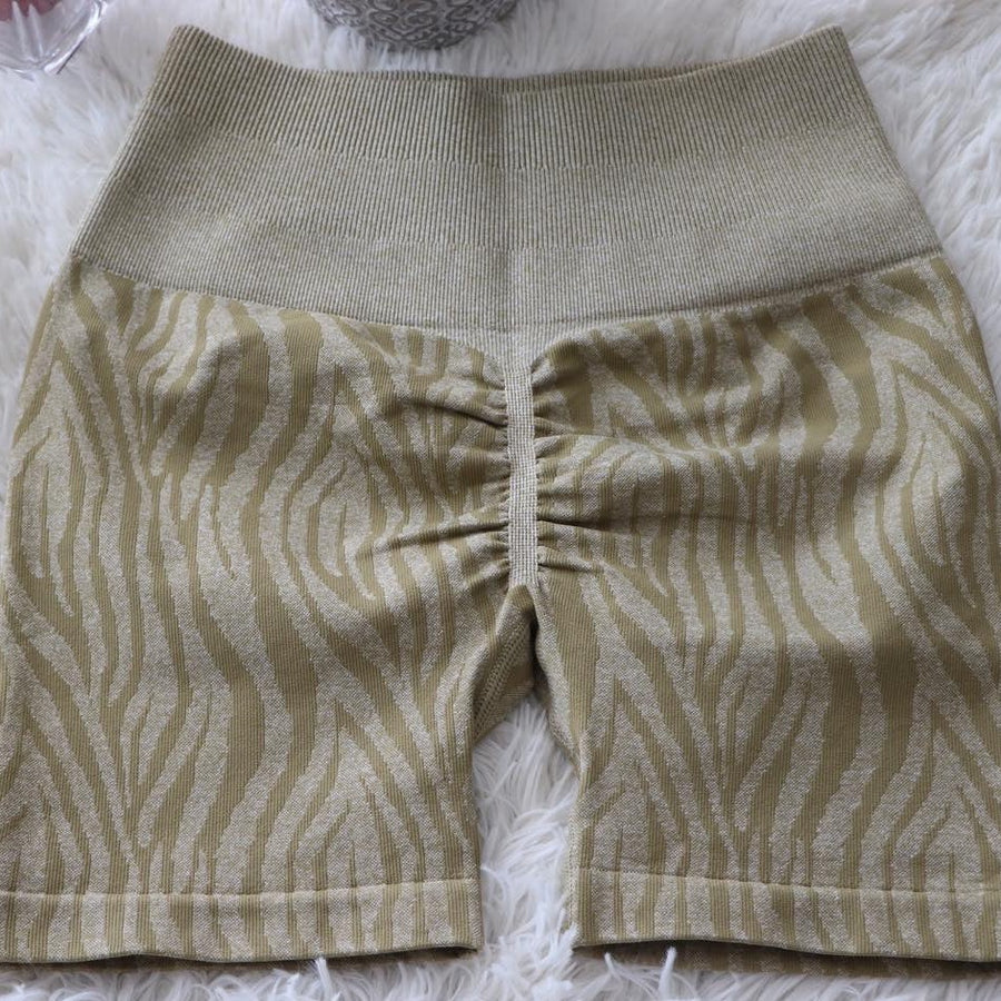 Zebra Khaki Shorts - Wild Line