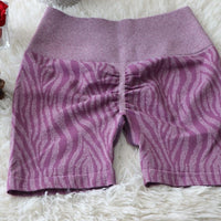 Zebra Purple Shorts - Wild Line