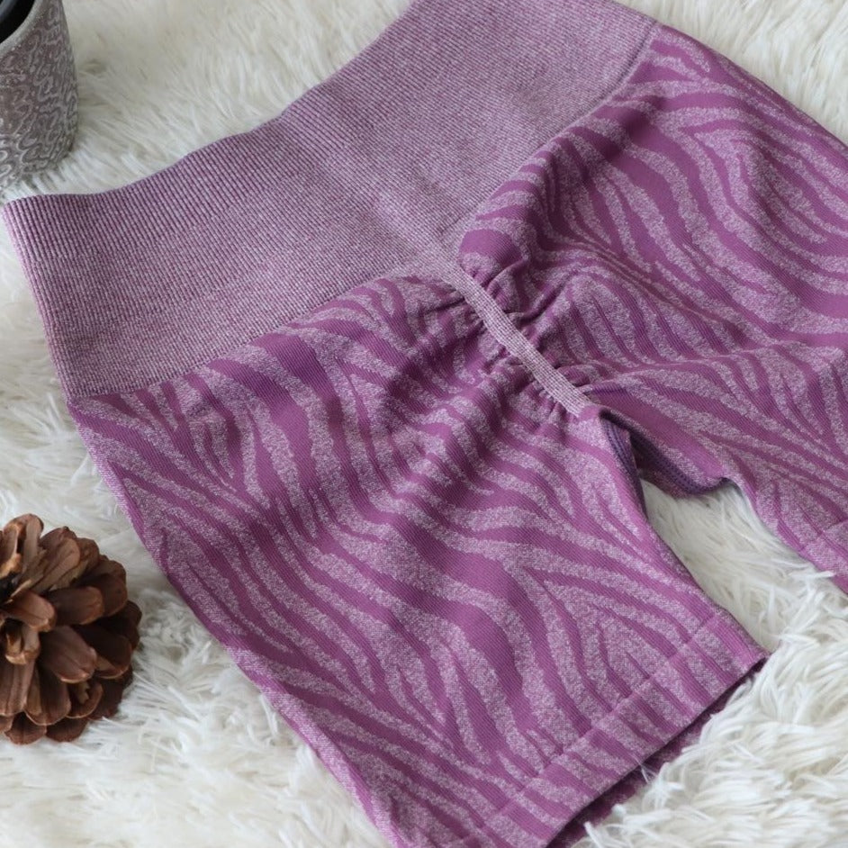 Zebra Purple Shorts - Wild Line