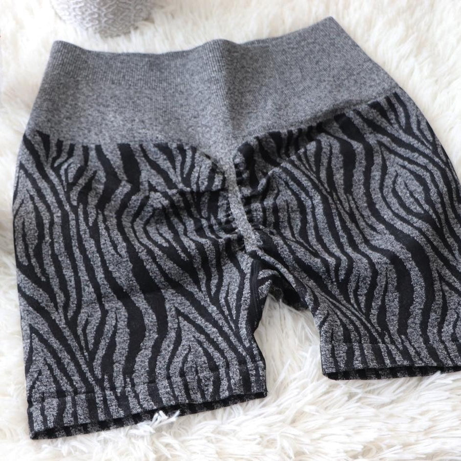 Zebra Black Shorts - Wild Line