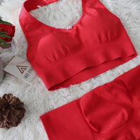 Vivid Line Short Set - Fire Red Set