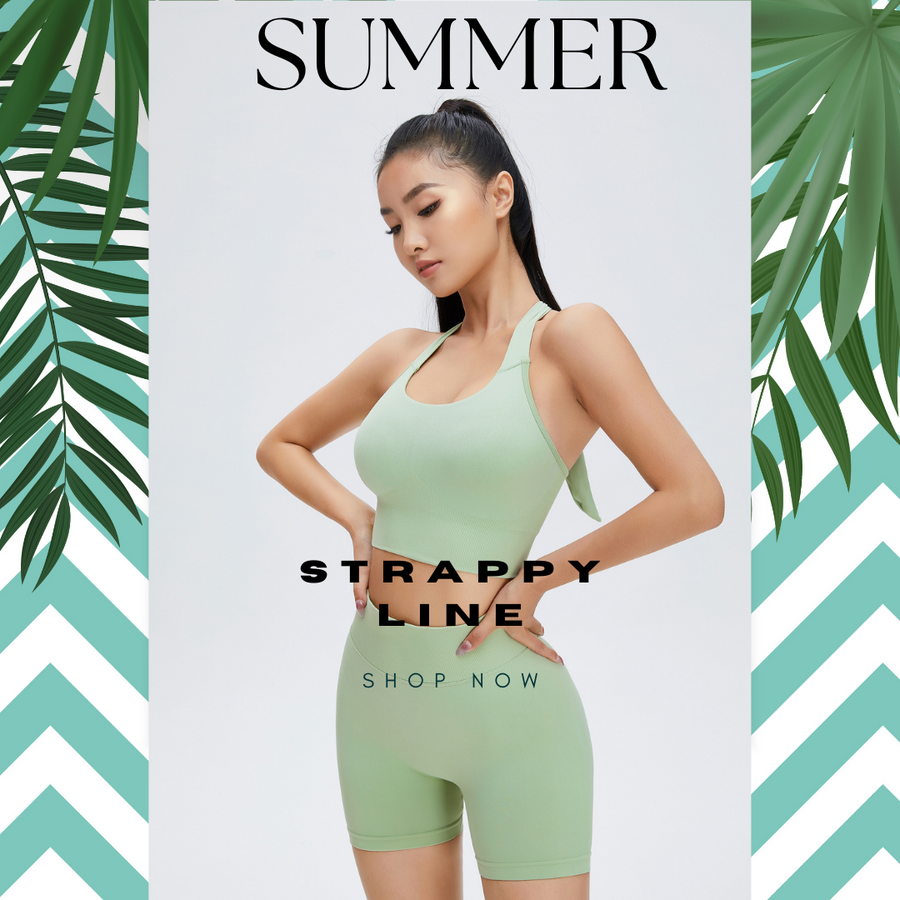 Fresh Green Short Set - Strappy Line