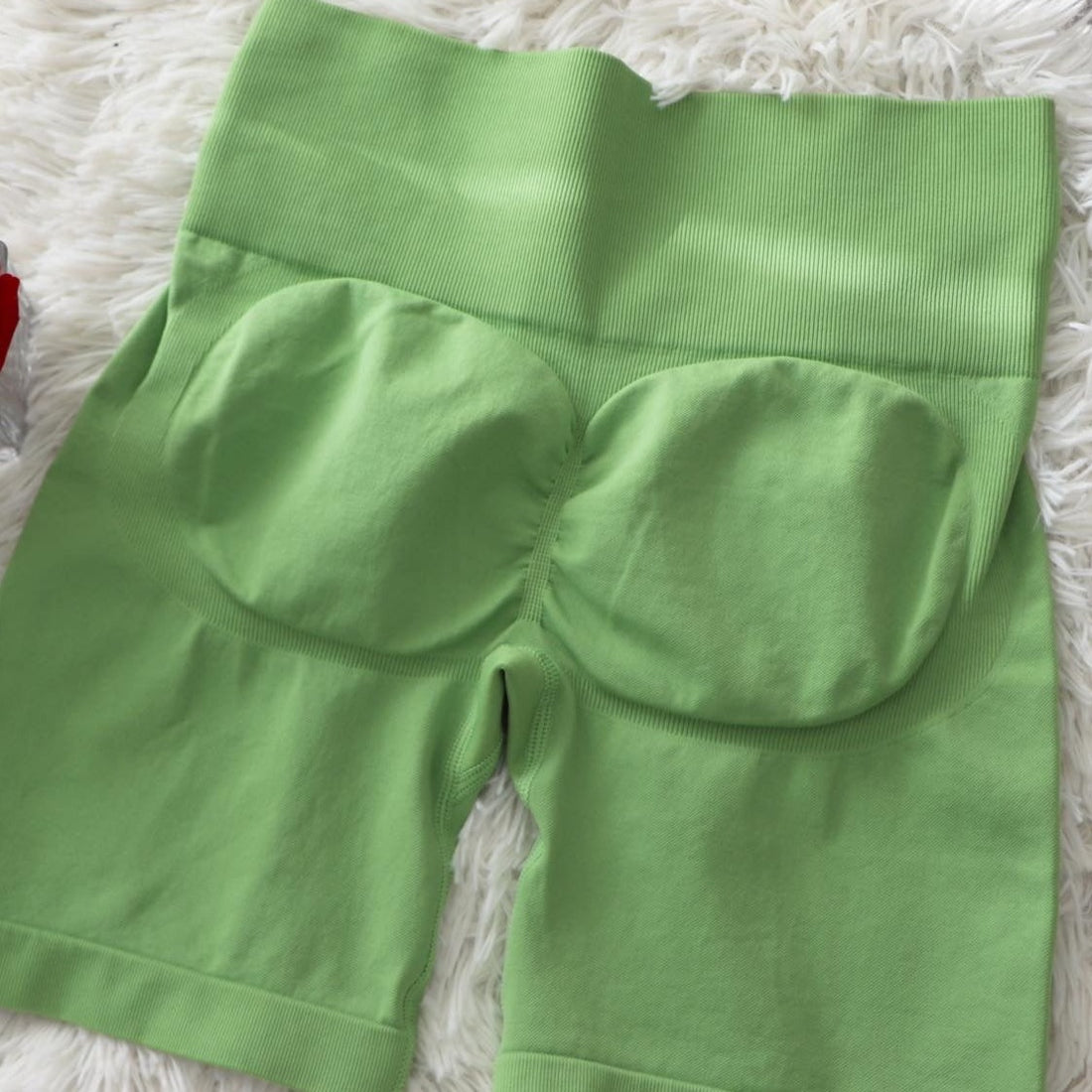 Vivid Line Short Set - Apple Green