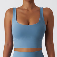 Classic Style Premium Crop Top - Grey Blue