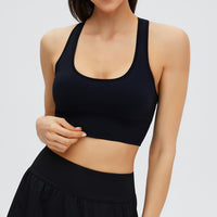 Ρυθμιζόμενο Classic Black Crop Top 