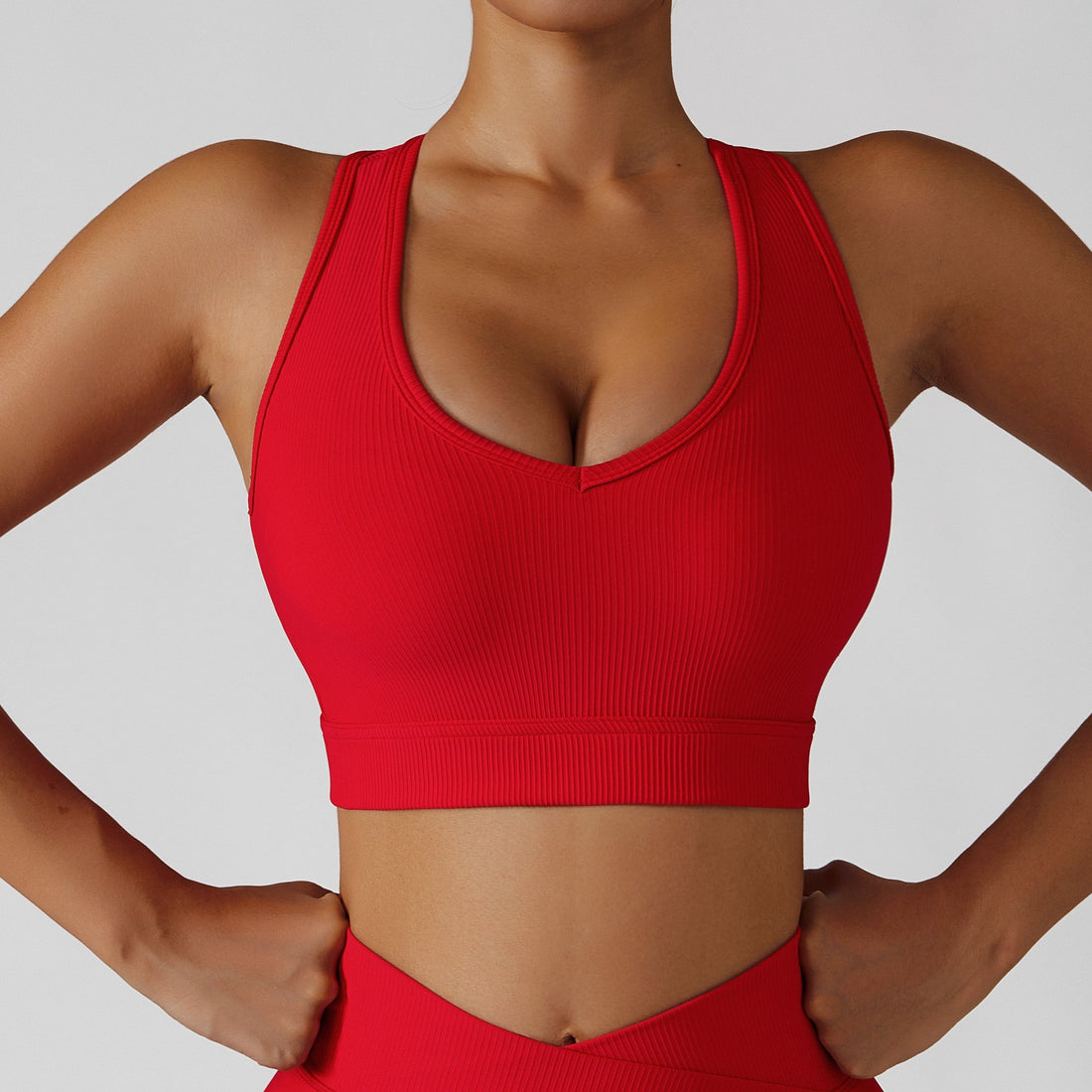 Passion Red TOP - V Line 