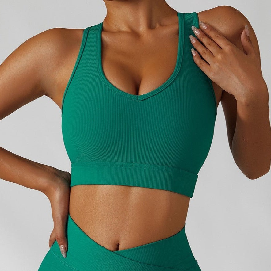 Forest Green TOP - V Line