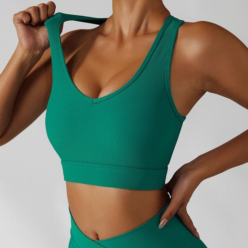 Forest Green TOP - V Line