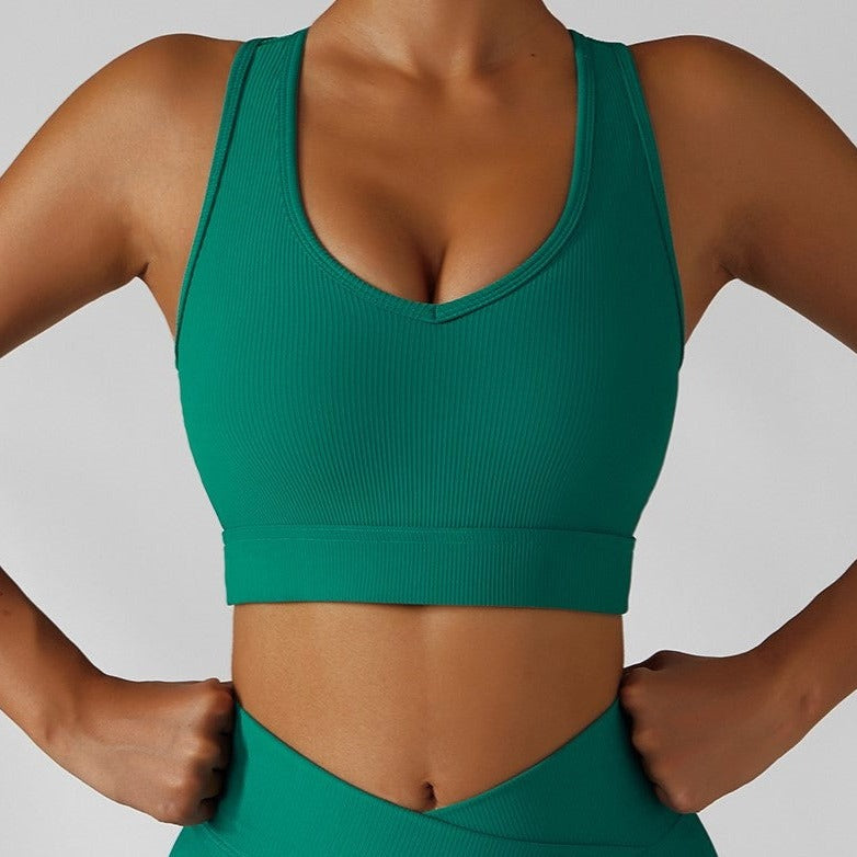 Forest Green TOP - V Line