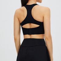 Ρυθμιζόμενο Classic Black Crop Top 