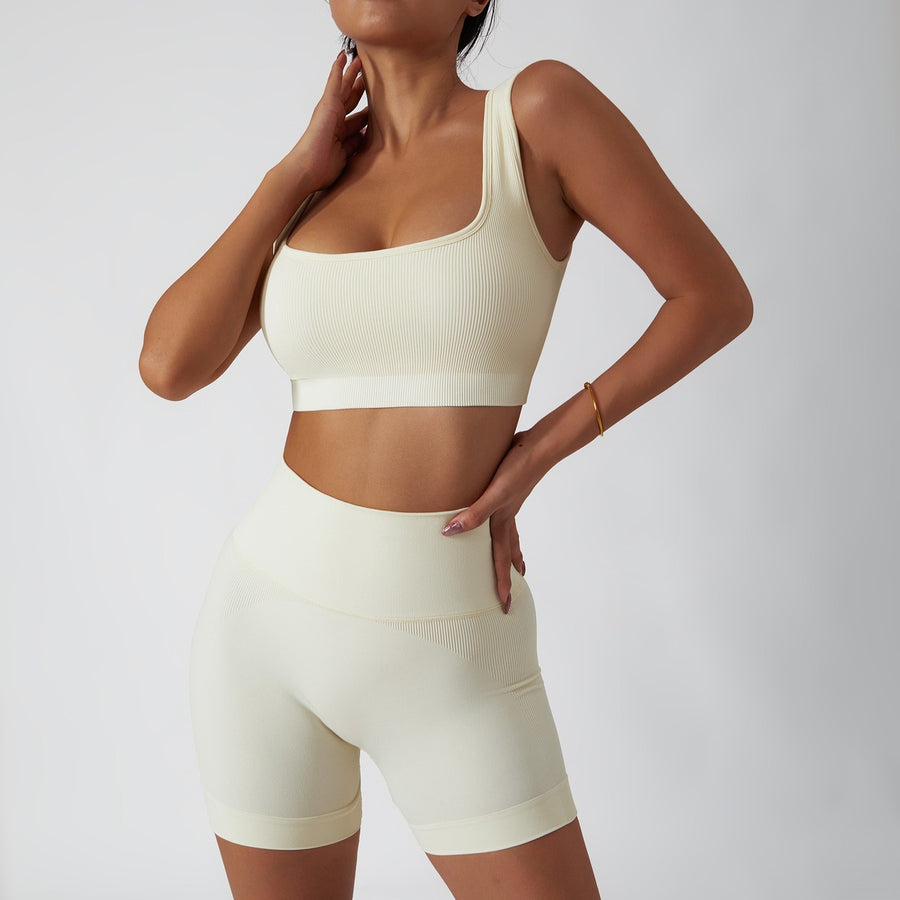 Beige Short Set - Mono Line