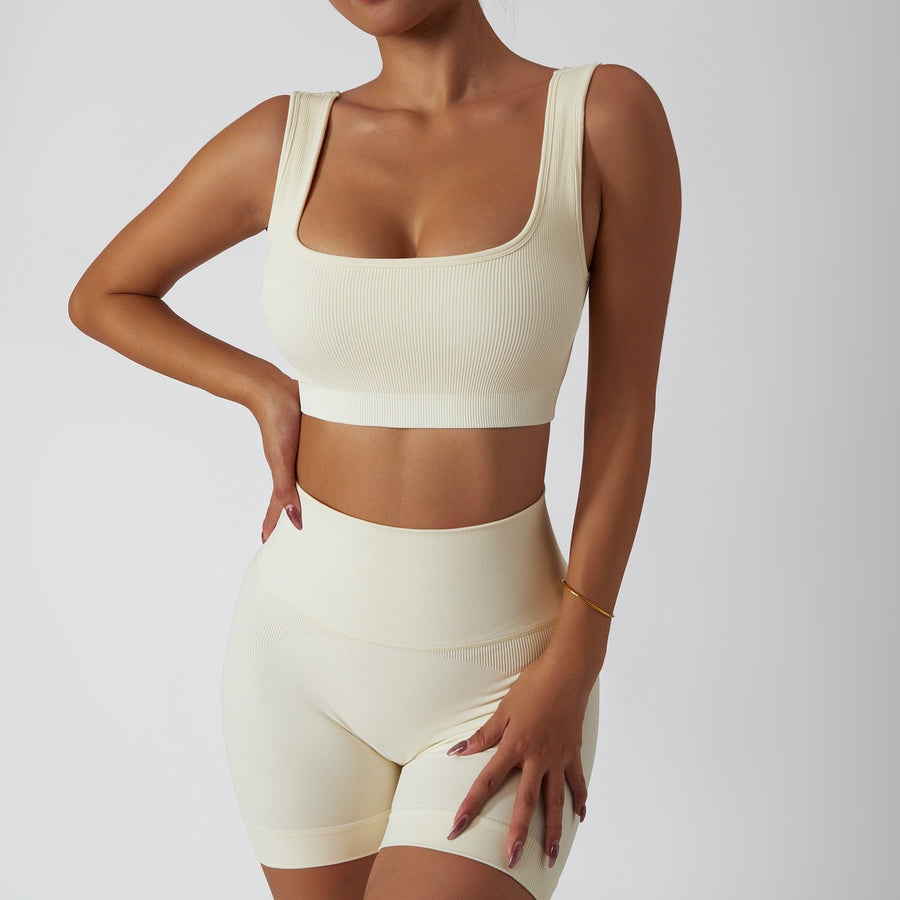 Beige Short Set - Mono Line