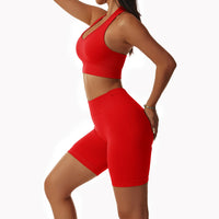 Vivid Line Short Set - Fire Red Set