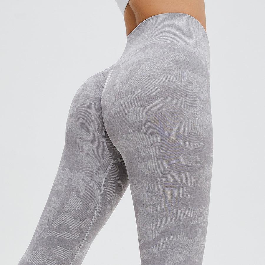 Cloudy Gray Legging - Leopard Print