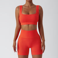 Sunset Orange Short Set - Mono Line